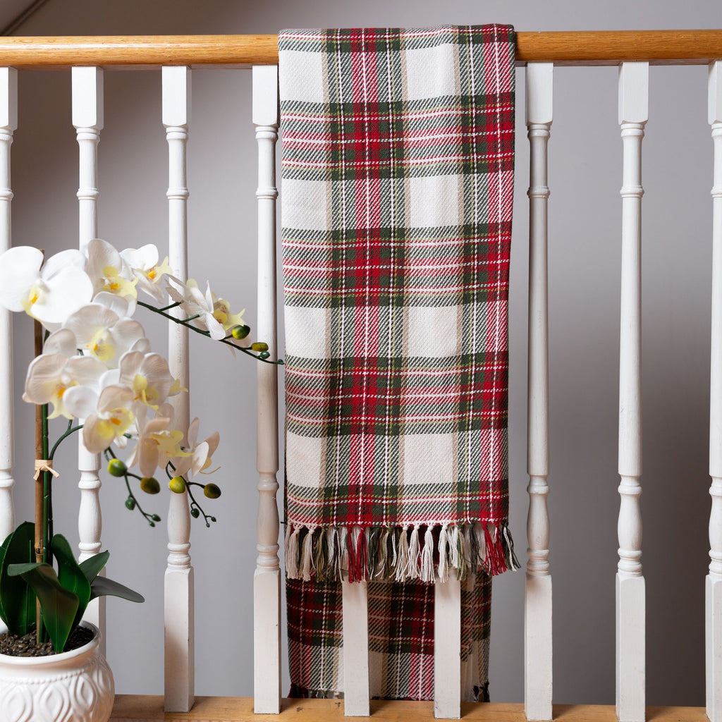 Celebration Plaid Cotton Throw