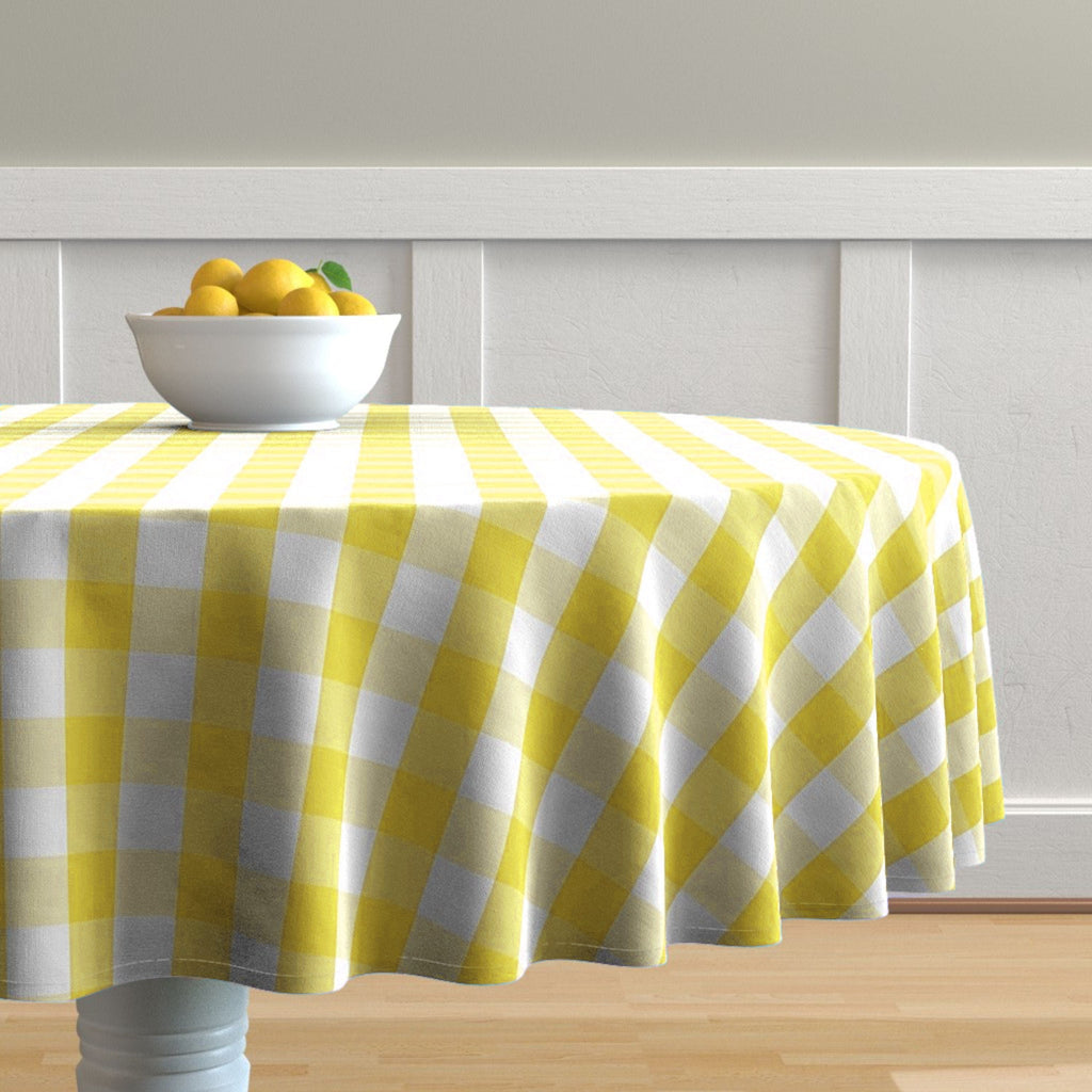 Country Check Cotton Tablecloth