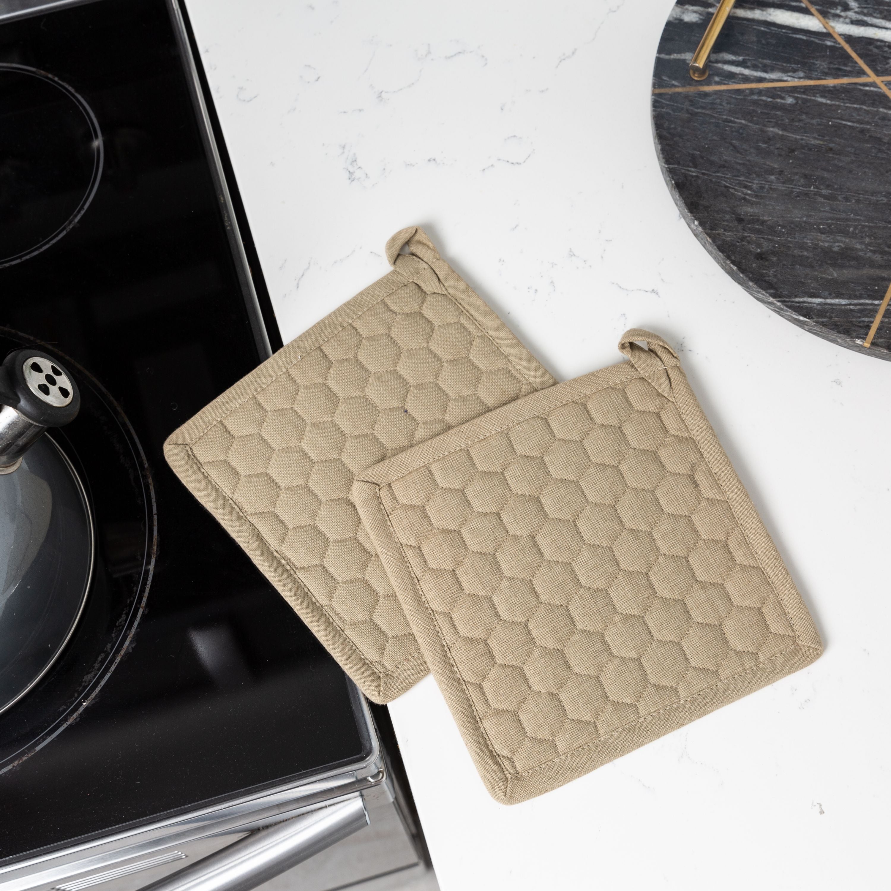 Fouta Cotton Potholders - Set of 2