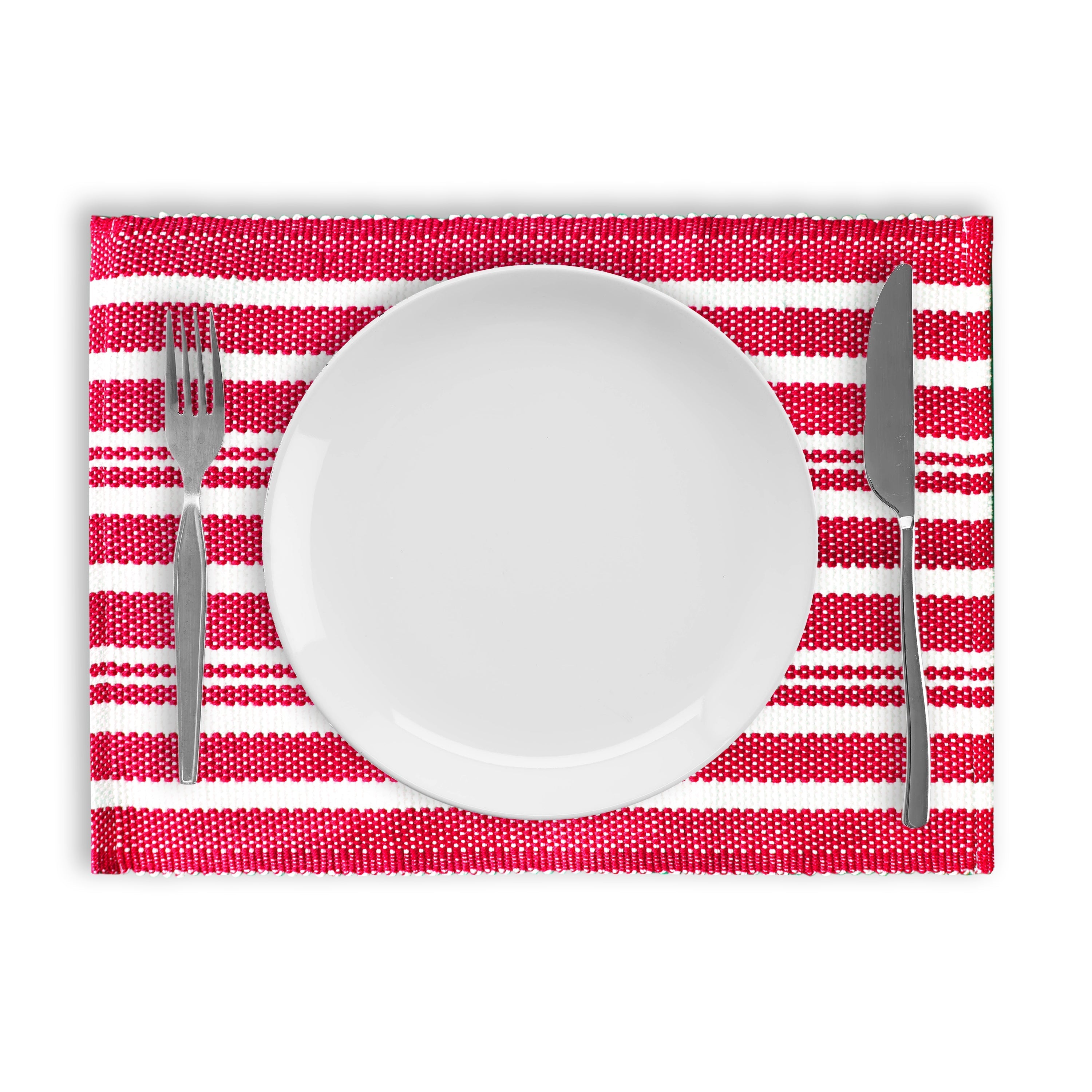 Broadway Stripe Cotton Placemats - Set of 4
