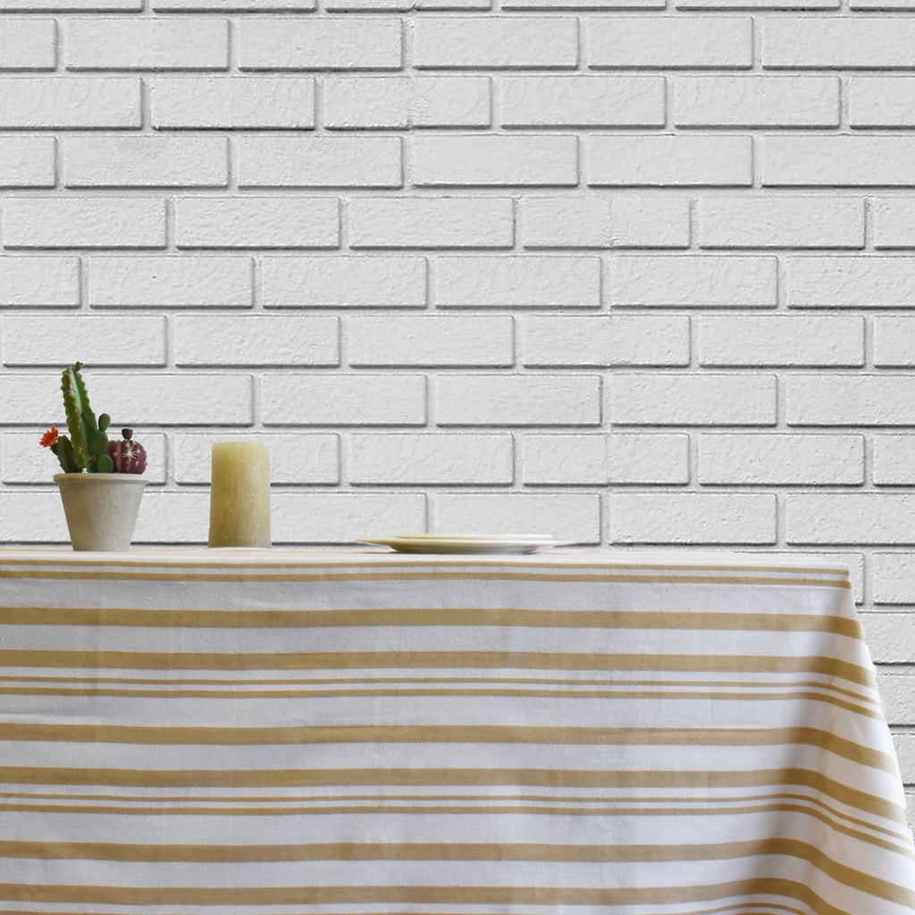 Broadway Stripe Cotton Tablecloth