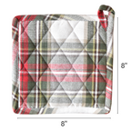 Celebration Plaid Cotton Pot Holder - Set of 2