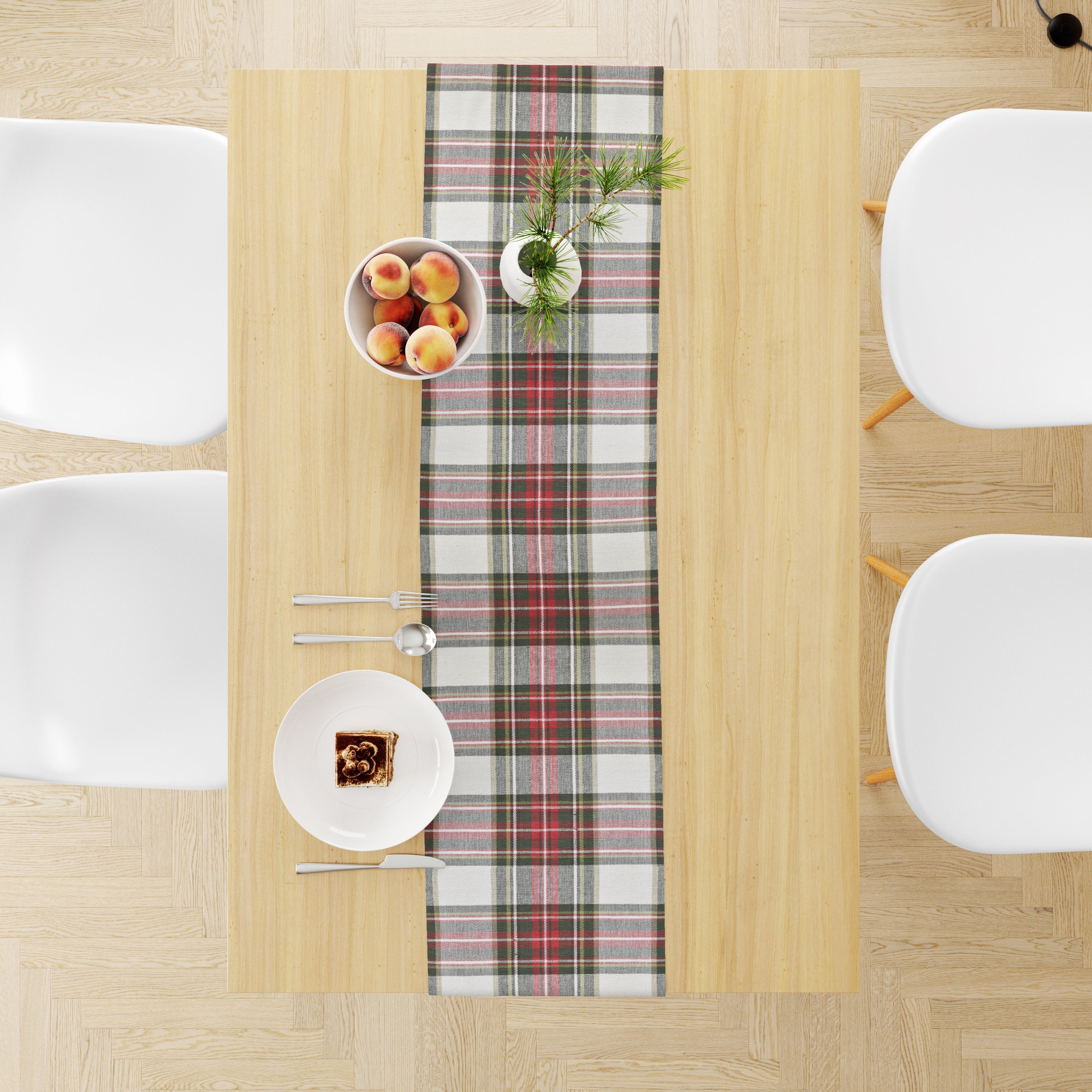 Celebration Plaid Cotton Runner