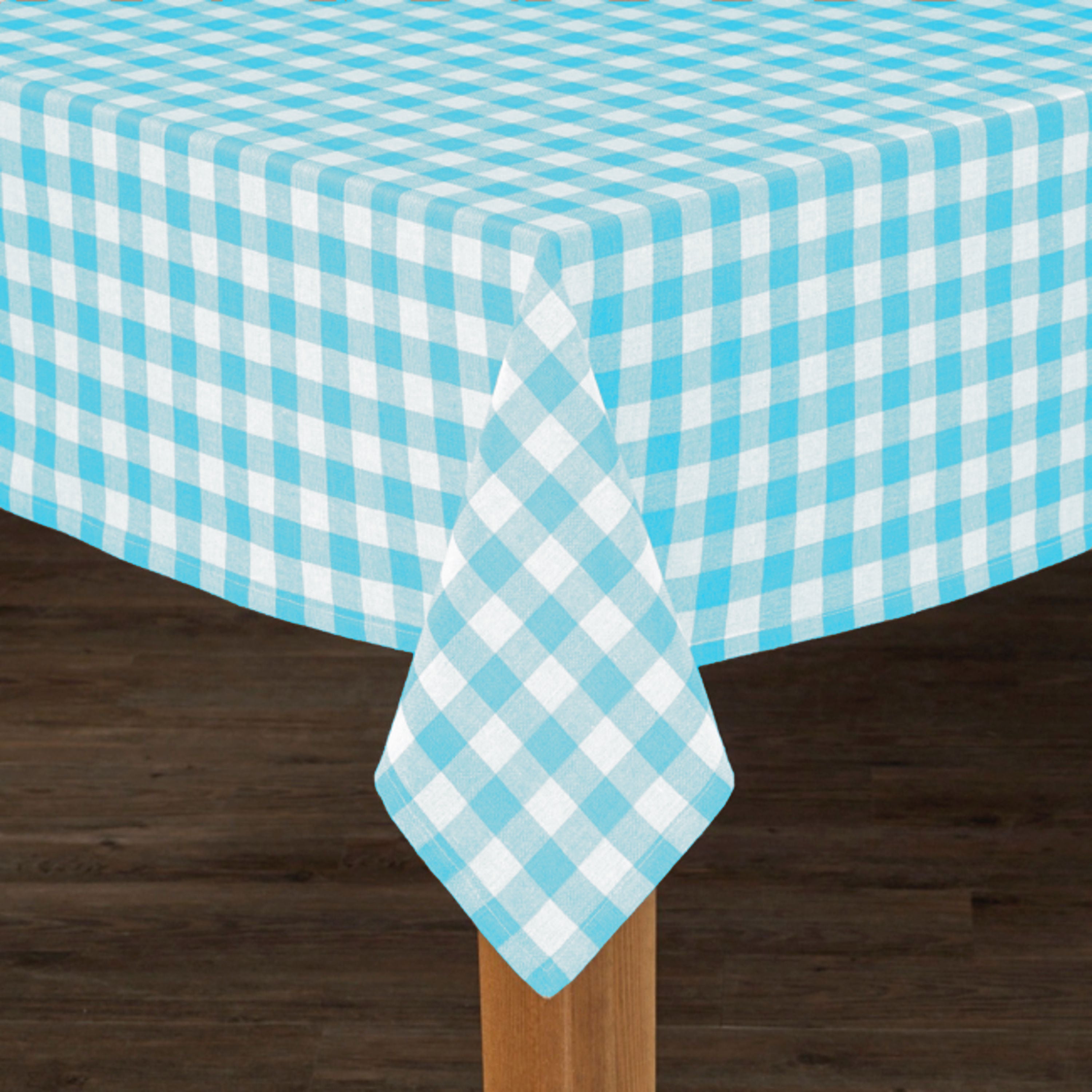 Country Check Cotton Tablecloth