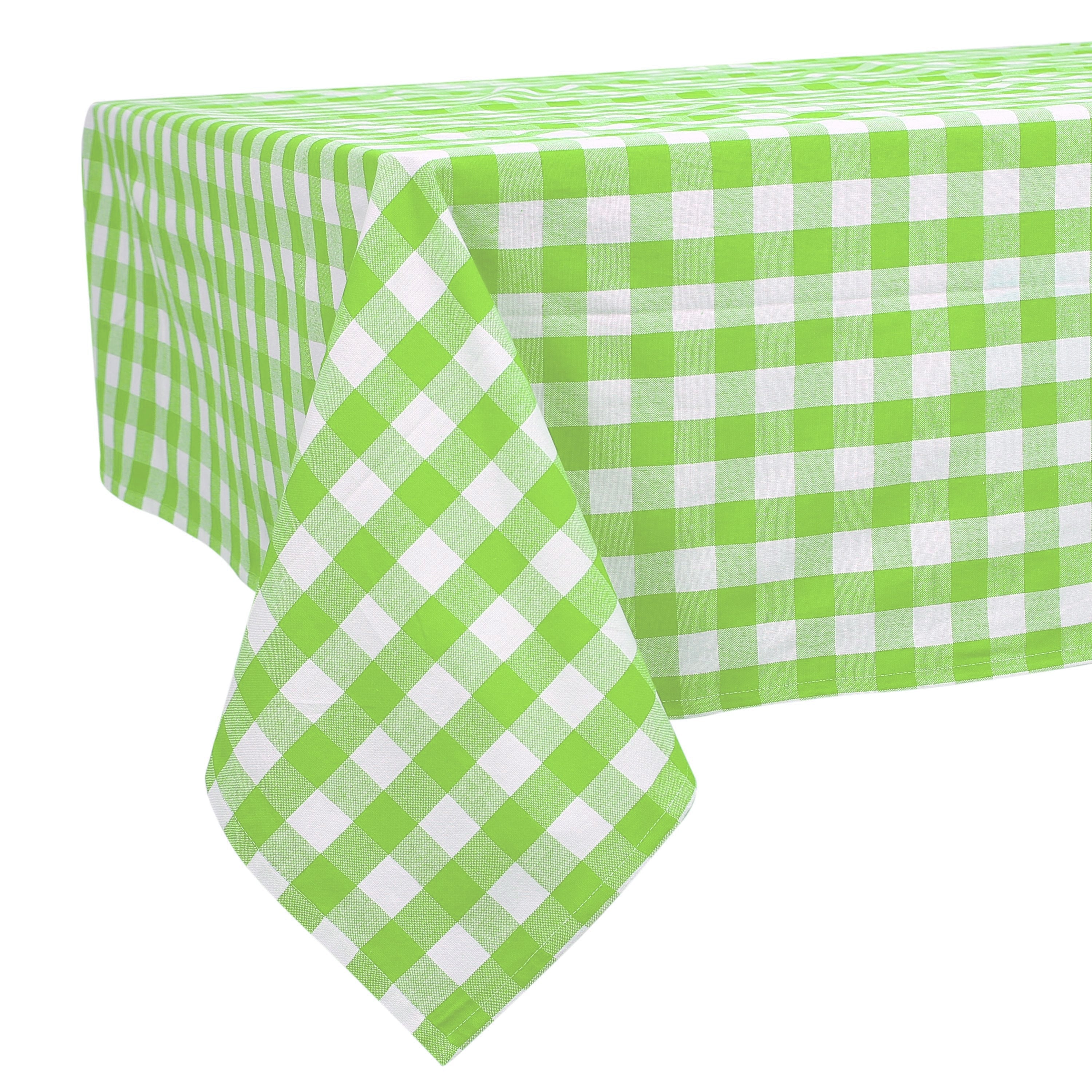 Country Check Cotton Tablecloth