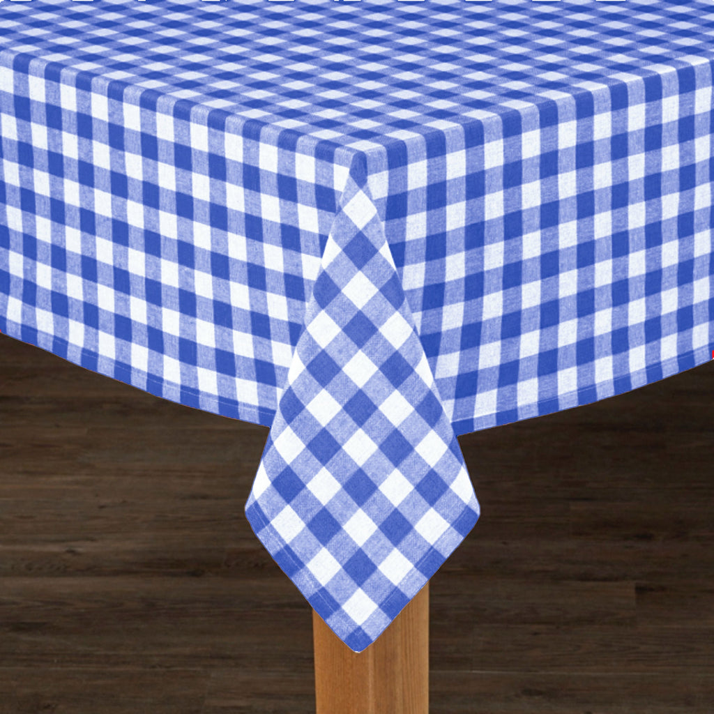 Country Check Cotton Tablecloth