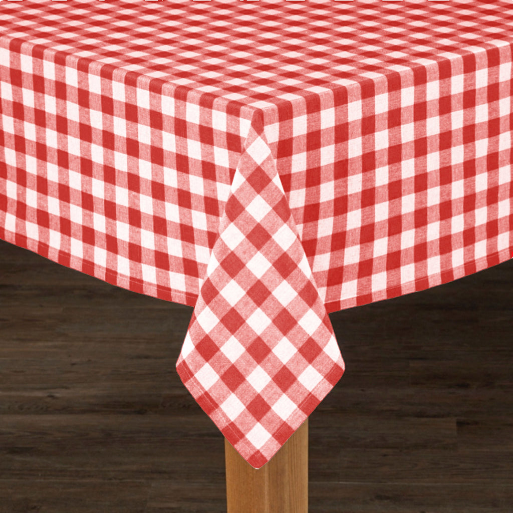 Country Check Cotton Tablecloth