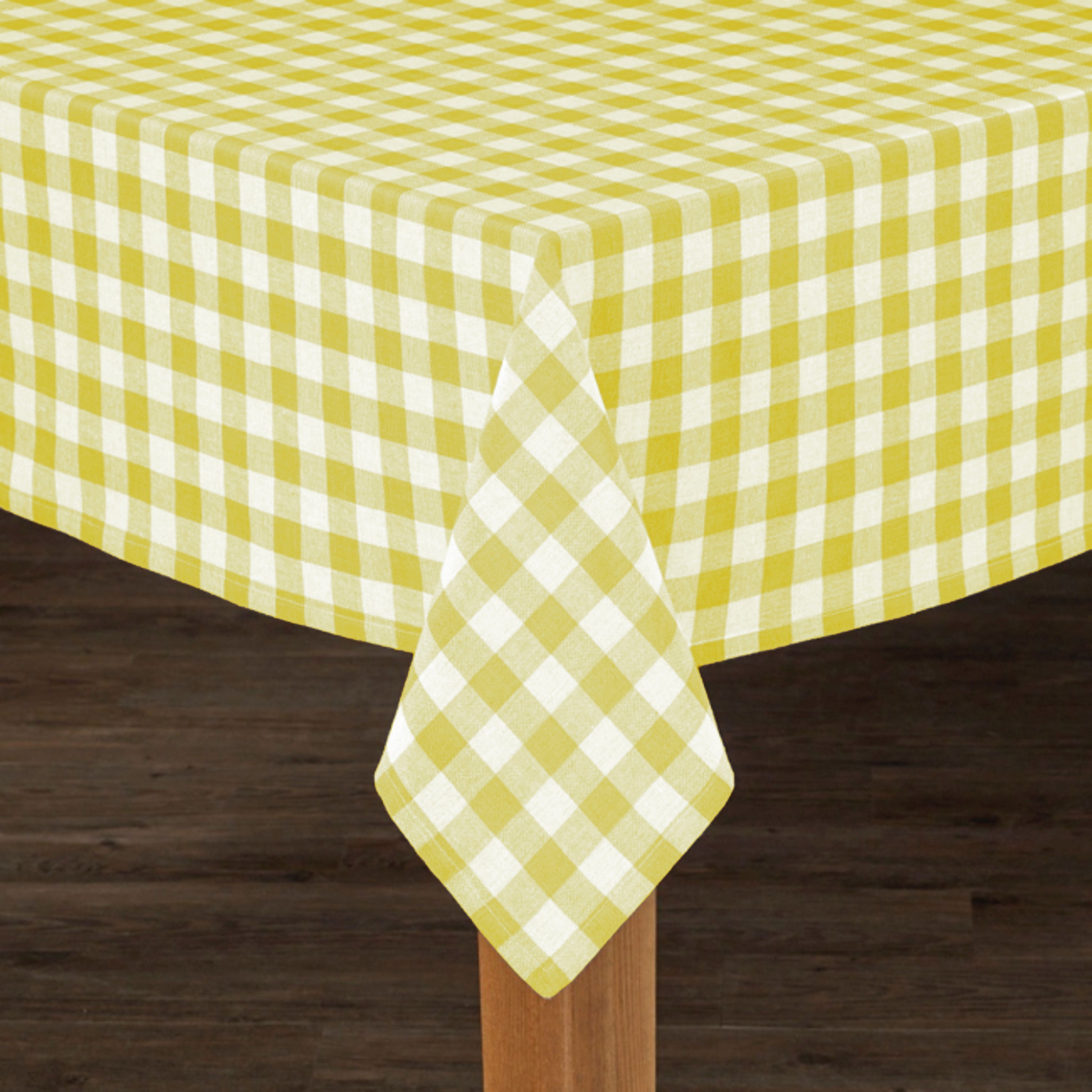 Country Check Cotton Tablecloth