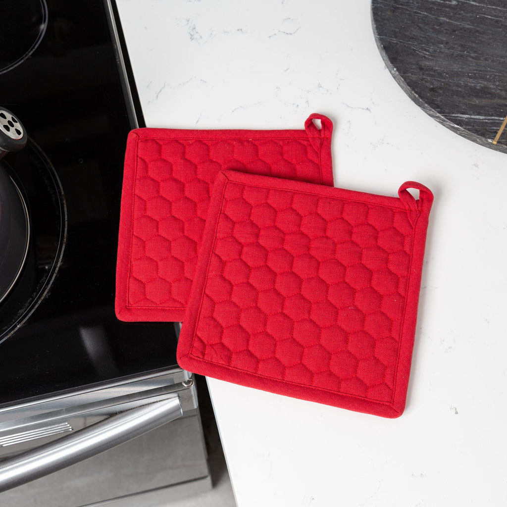 Fouta Cotton Potholders - Set of 2