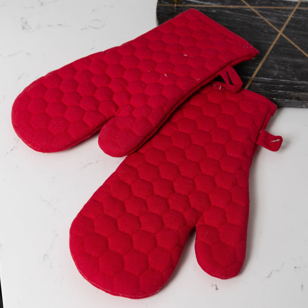 Fouta Cotton Oven Mittens - Set of 2