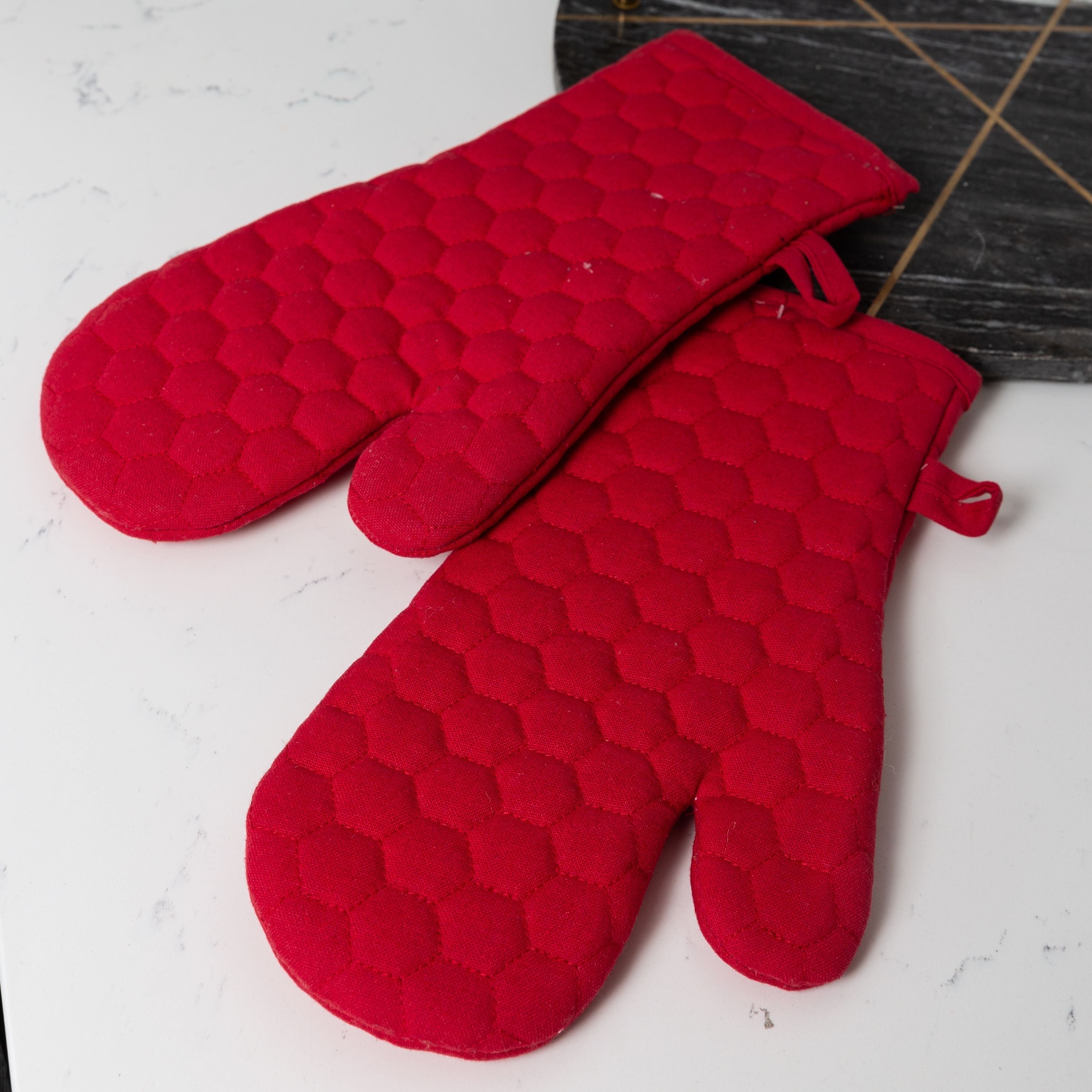 Fouta Cotton Oven Mittens - Set of 2