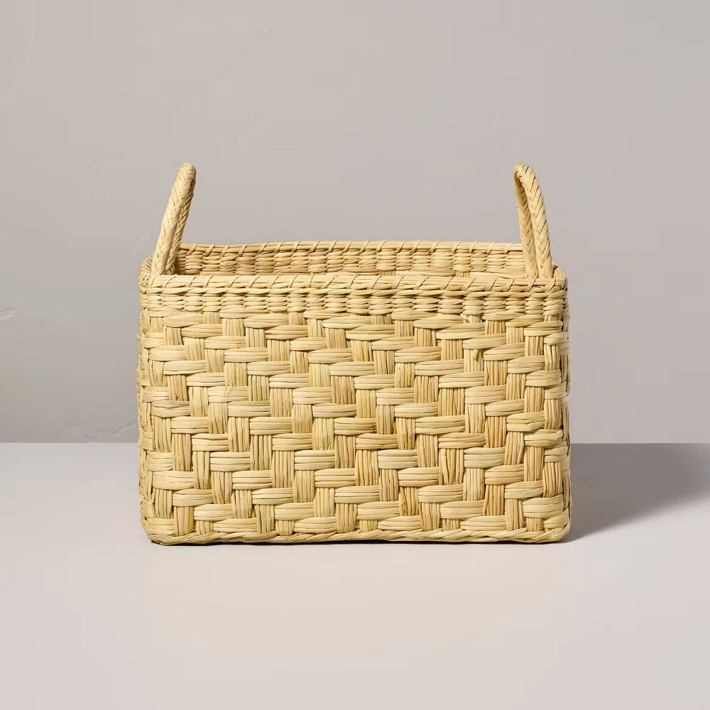 Small Rectangular Woven Storage Basket