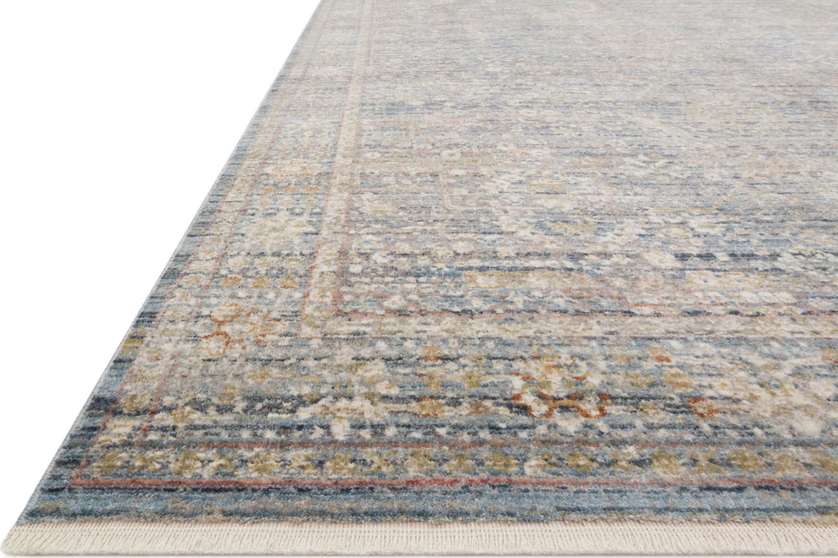 2'7 x 8 Claire CLE-06 Blue/Sunset Area Rug
