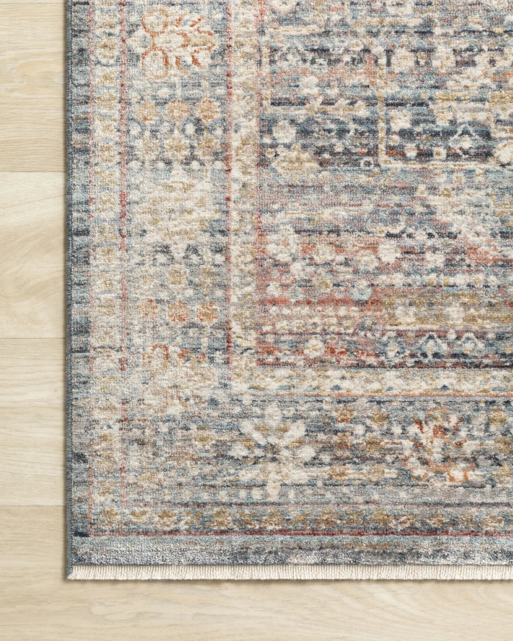 2'7 x 8 Claire CLE-06 Blue/Sunset Area Rug