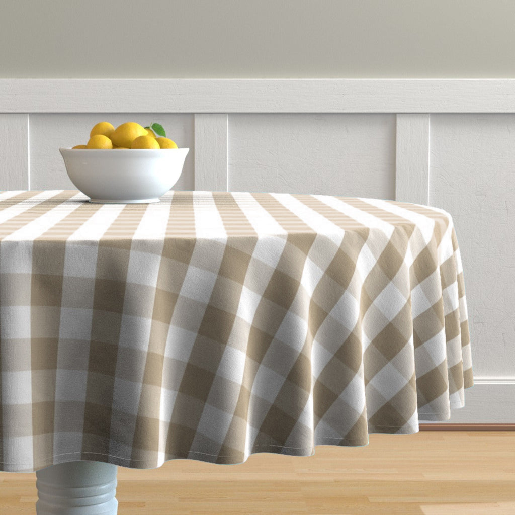 Country Check Cotton Tablecloth