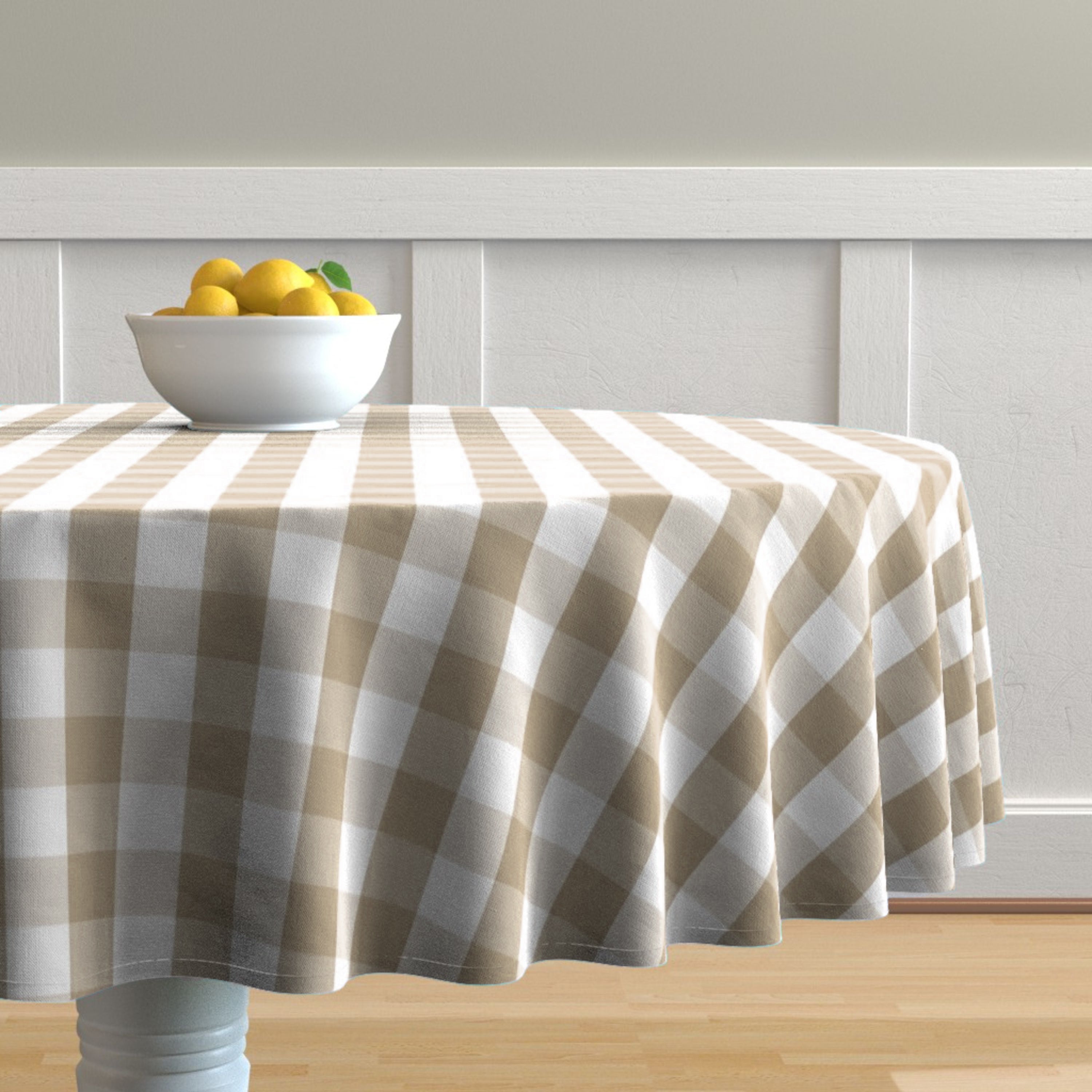 Country Check Cotton Tablecloth